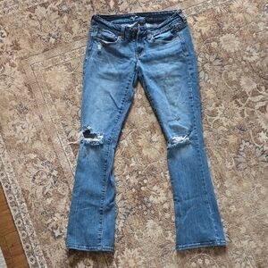 Vintage American Eagle Outfitters Light Blue Flare Jeans